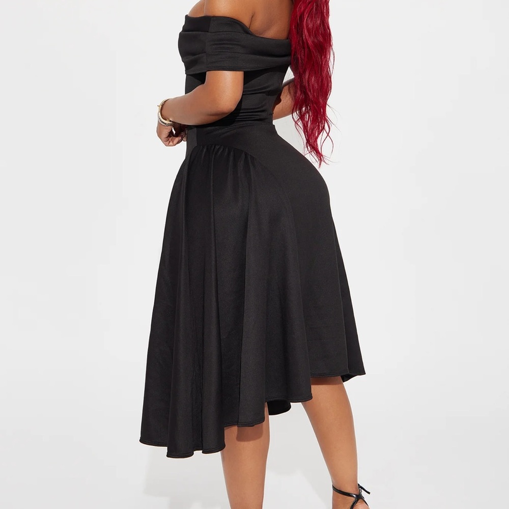 NWT Black Midi Dress - Picture 2 of 2